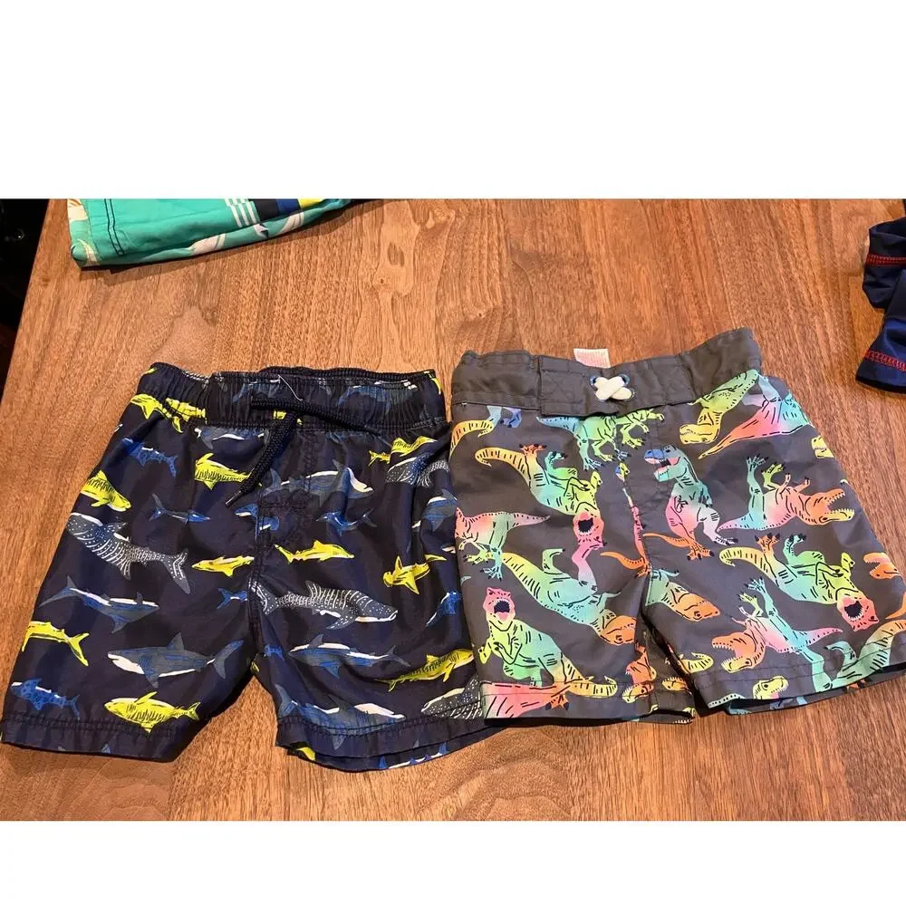 Boys Swim Trunks Rash Guard Lot 18M, 18-24M, Swiggles, Old Navy, Cat‎ & Jack